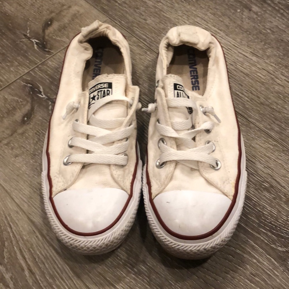 White Converse Shoreline Slip On